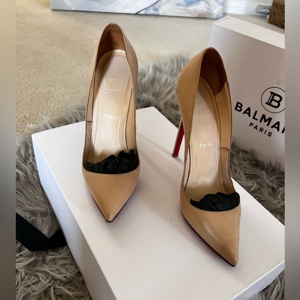 🌟 FREE 🌟 Shipping 🌟 Christian Louboutin Nude 💯 Wardrobe Must Have - Picture 4 of 13